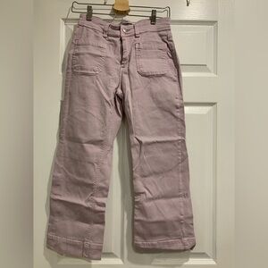 Buffalo David Bitton Women Lavender Crop Wide Leg Pants- Size 4